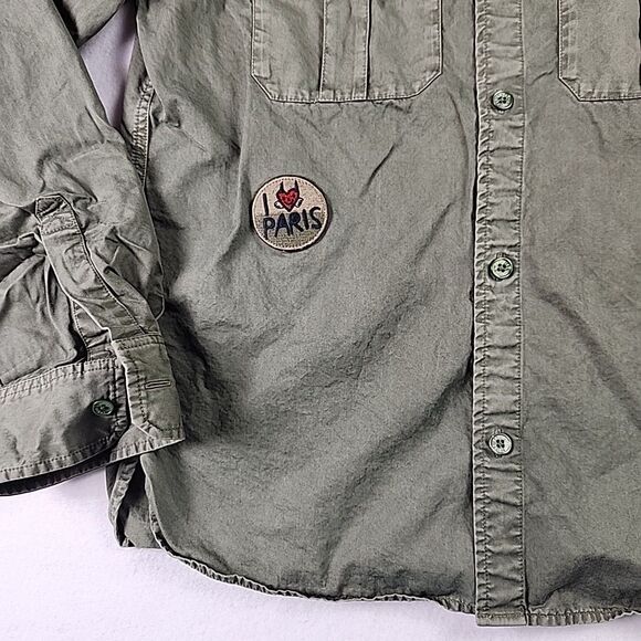 Zadig & Voltaire Taskal Combat Shirt Jacket Womens XS by Humberto Cruz Military - Picture 5 of 10